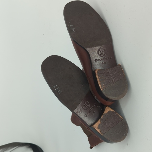 Cole Haan Leather Ankle Chelsea Riding Boots Brown 6B ranch preppy classic - Picture 6 of 14